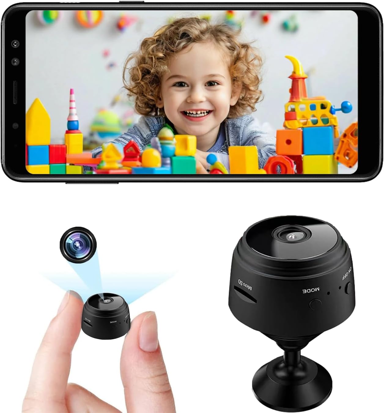 Home Security For Apartments - Mini Security Camera,1080P HD WiFi Home