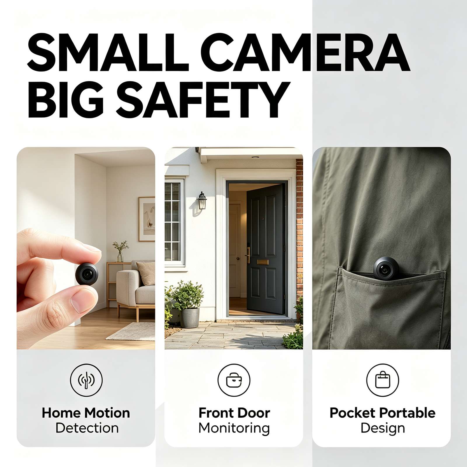 Home Security Monitor - E17 Mini WiFi Security Camera, 4K