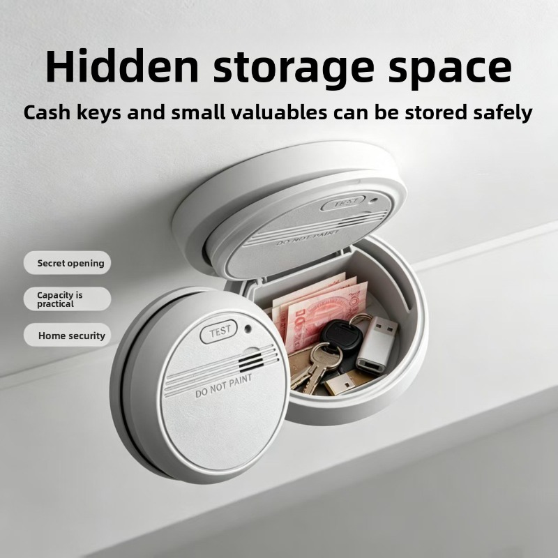 Home Security Group - Realistic Simulated Smoke Detector Hidden Safe