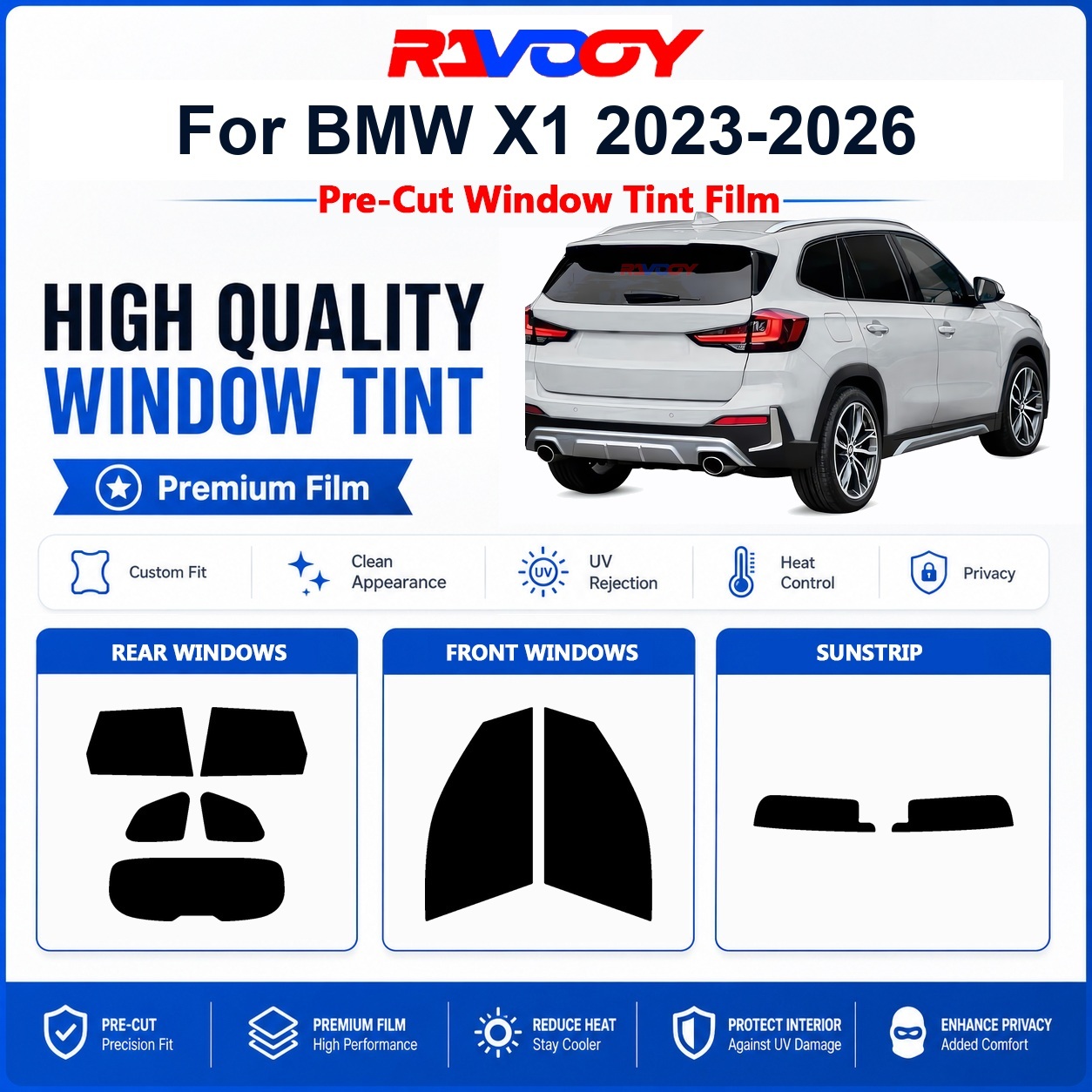 Home Security For Windows - Premium Pre-Cut Window Tint For BMW