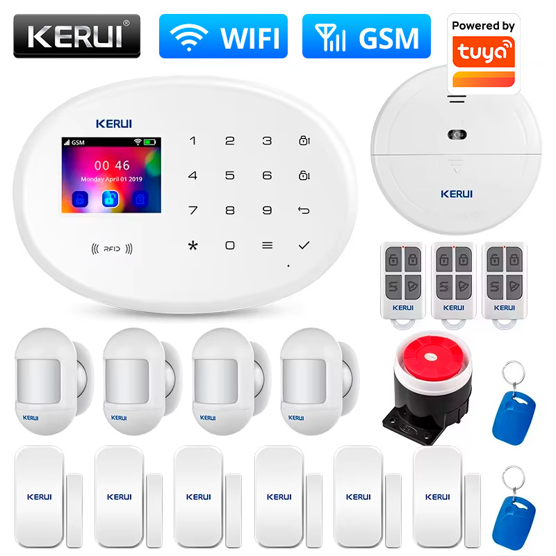 Home Security Group - KERUI Home Security Protection WIFI GSM