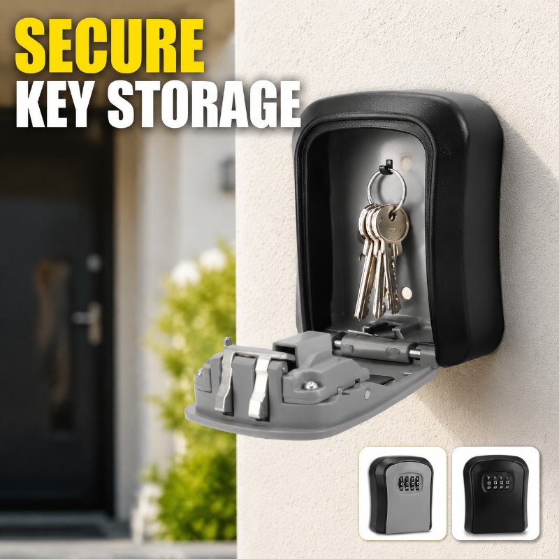 Safe Box Digital - Wall Mount Key Lock Box 4