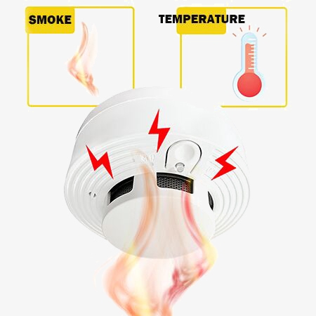 Independent Alarm Fire Smoke S - Home Security Monitor 评论和价格