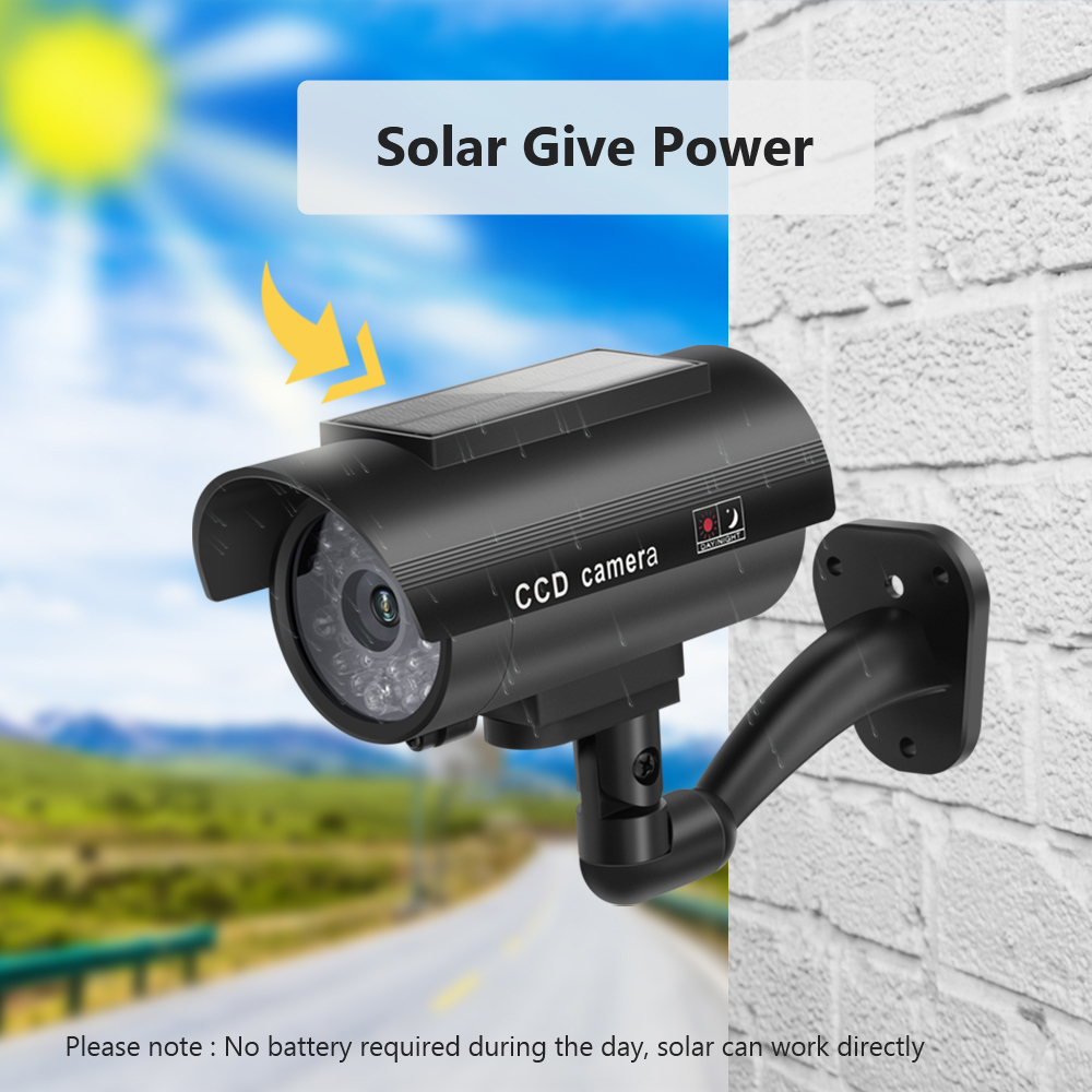 Solar Panel Dummy Surveillance - Solar Security Light 评论和价格