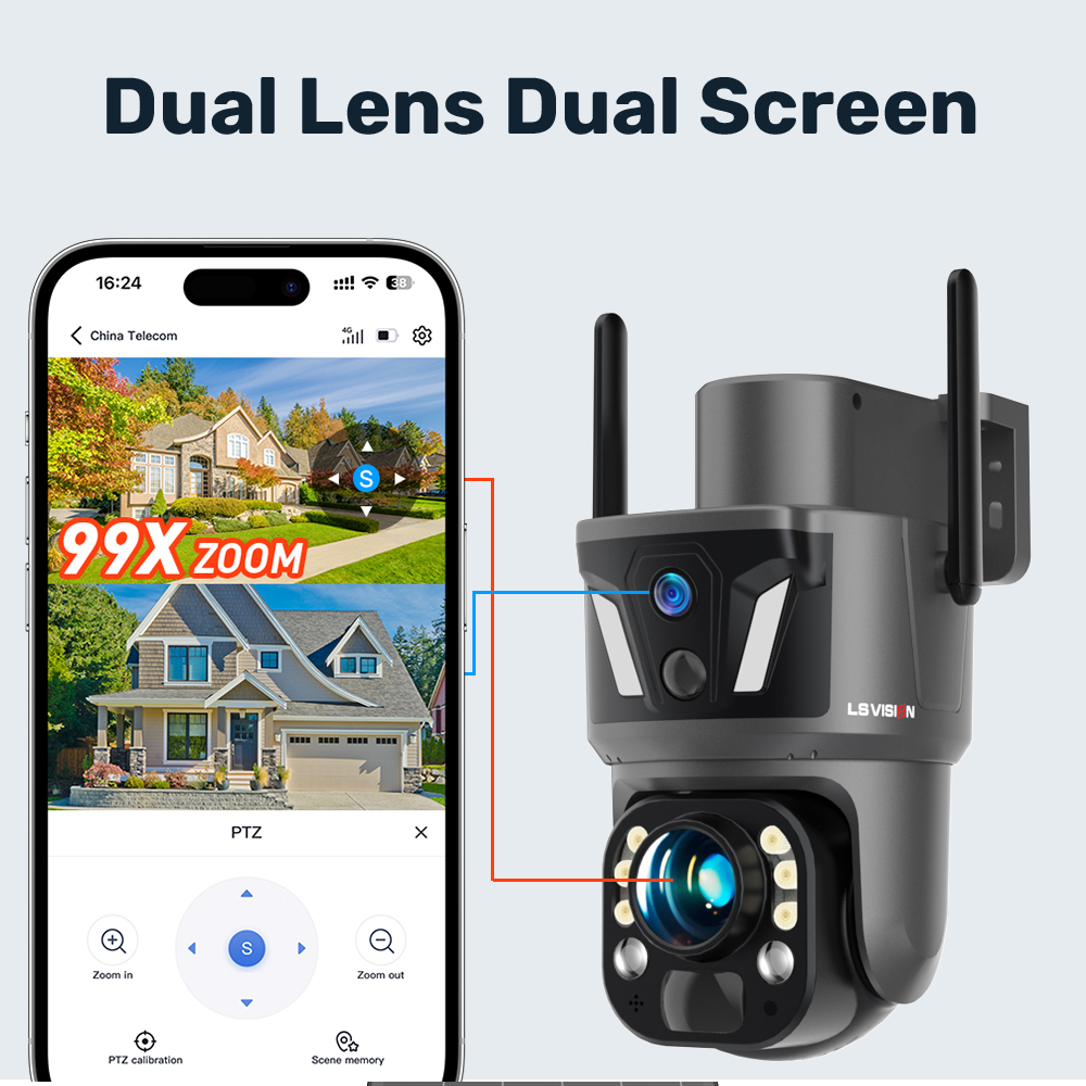 LS VISION 4K 8MP Outdoor Home  - Home Security Outdoor Camera System 评论和价格