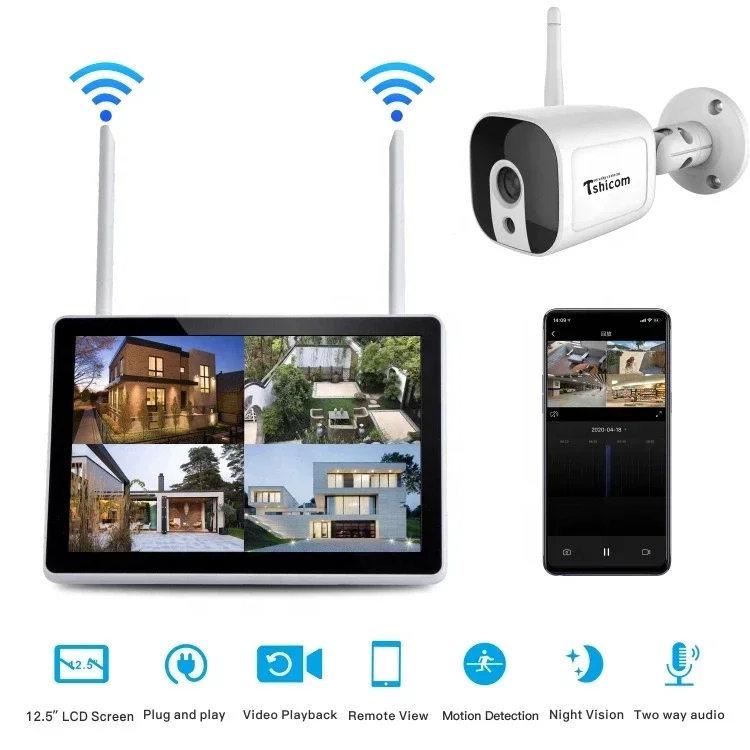 TUYA Smart Wi-Fi 4CH NVR Kit 1 - Home Security And Camera Systems 评论和价格