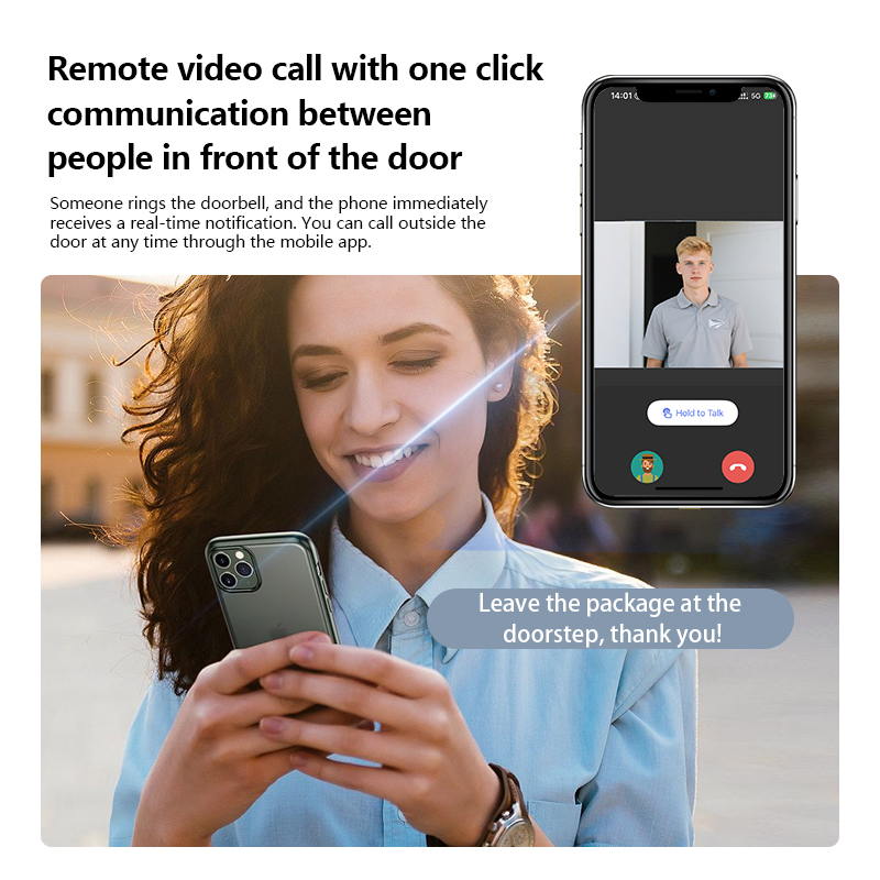 Smart Video Doorbell Camera, W - Home Security For Apartments 评论和价格