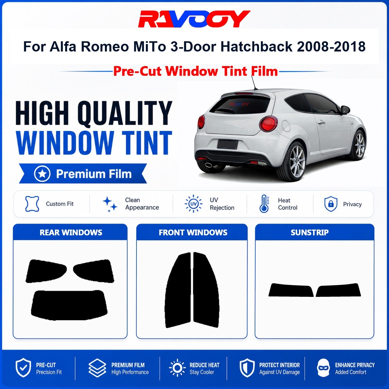 Premium Pre-Cut Window Tint Fo - Home Security For Windows 评论和价格