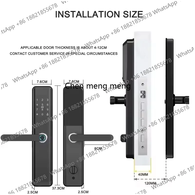 Rfid Fingerprint Handle Smart  - Home Security Battery Replacement 评论和价格