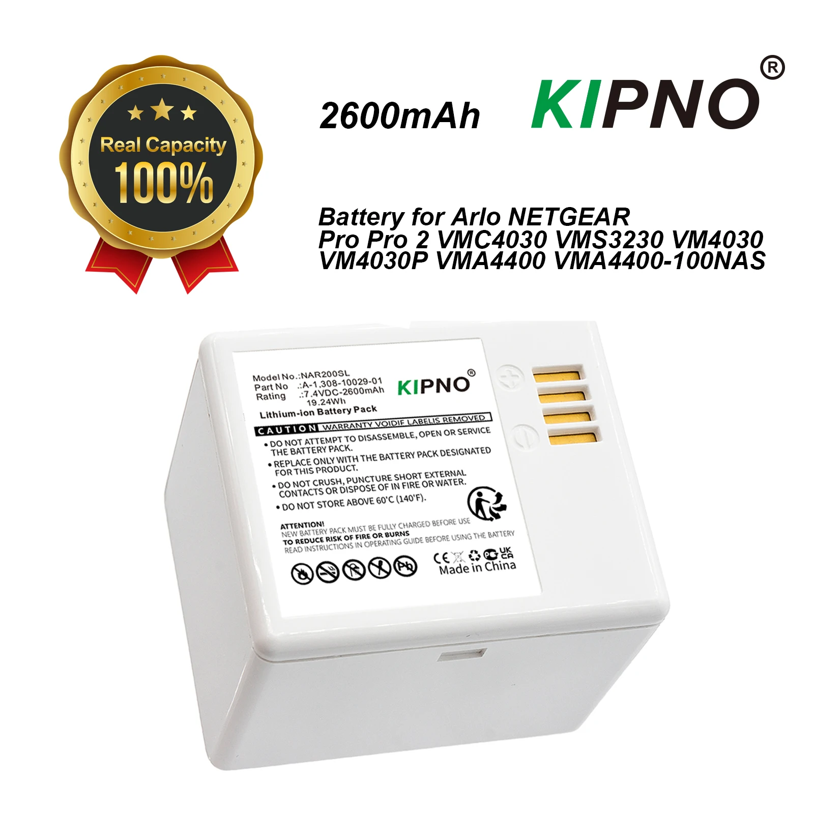 KIPNO Replacement Battery A-1  - Home Security Battery Replacement 评论和价格