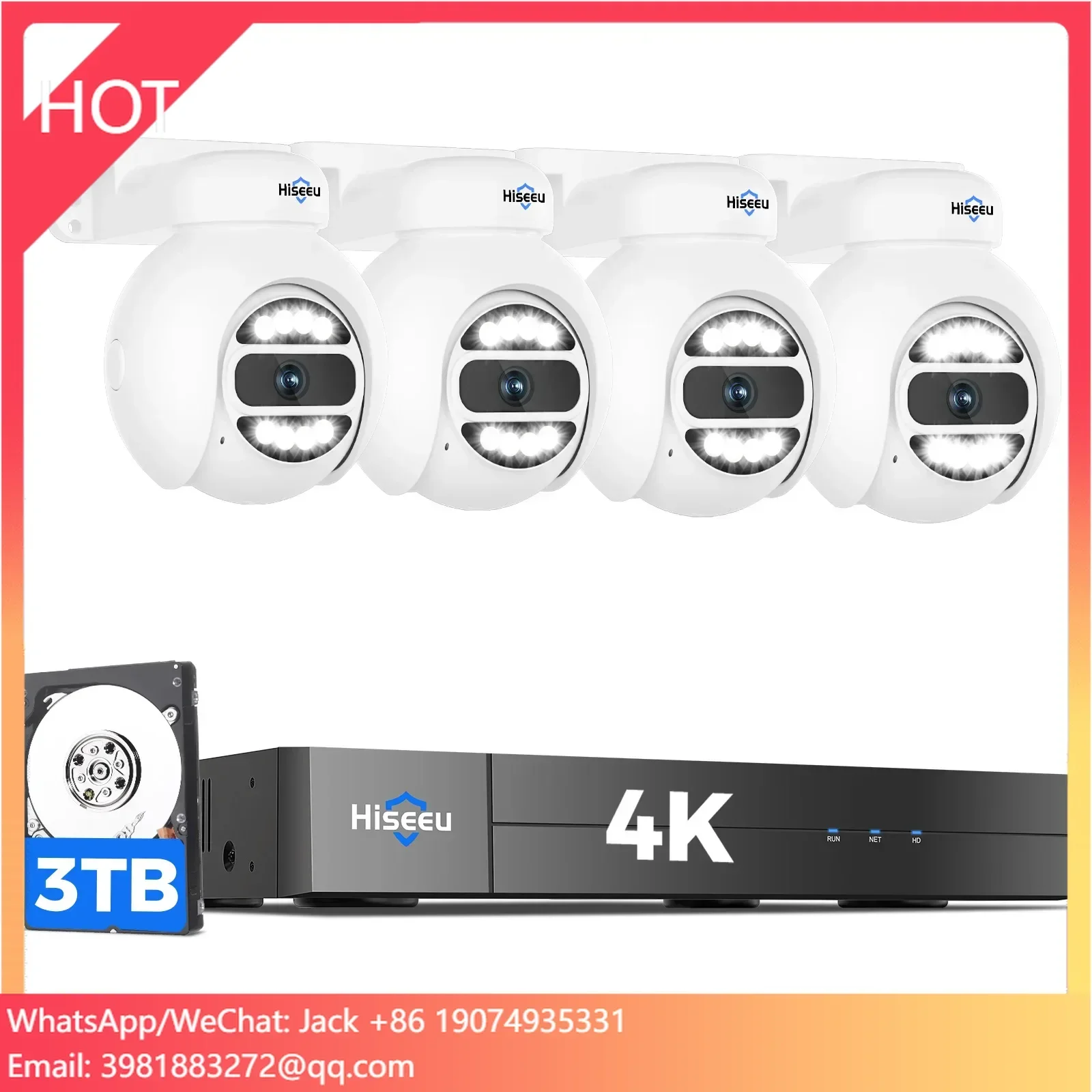 Hiseeu Automatic Tracking 5mp  - Home Security And Camera Systems 评论和价格
