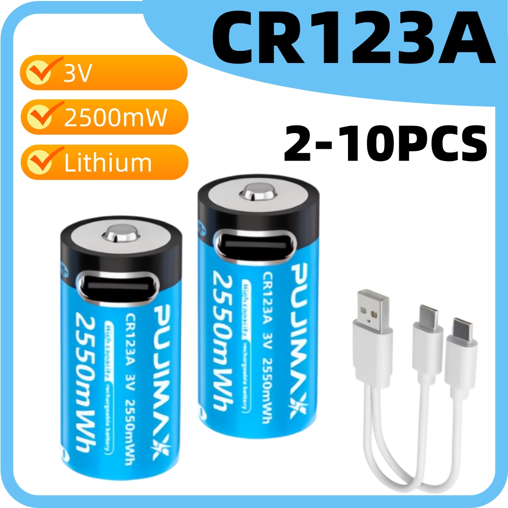 CR123A 3V 2500mWh Rechargeable - Home Security Battery Replacement 评论和价格