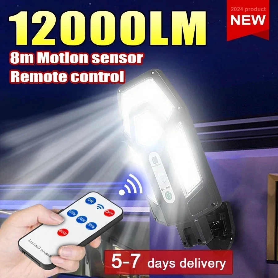 12000LM Powerful Solar Wall La - Solar Security Light 评论和价格