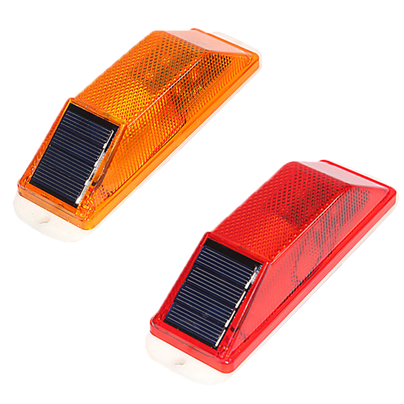 Solar Strobe Warning LED Lamp  - Solar Security Light 评论和价格