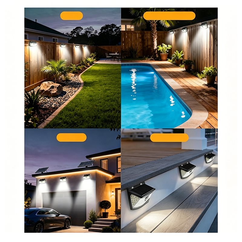 [NEW!A25P】 Waterproof Solar Po - Solar Security Light 评论和价格