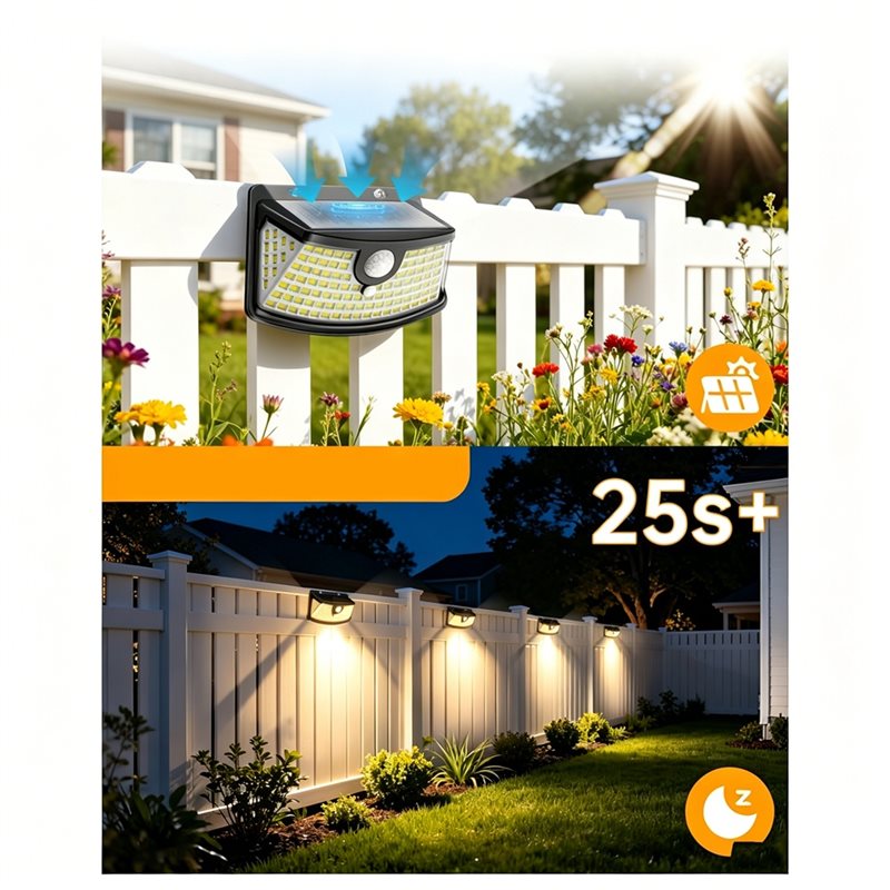 [NEW!A25P】 Waterproof Solar Po - Solar Security Light 评论和价格