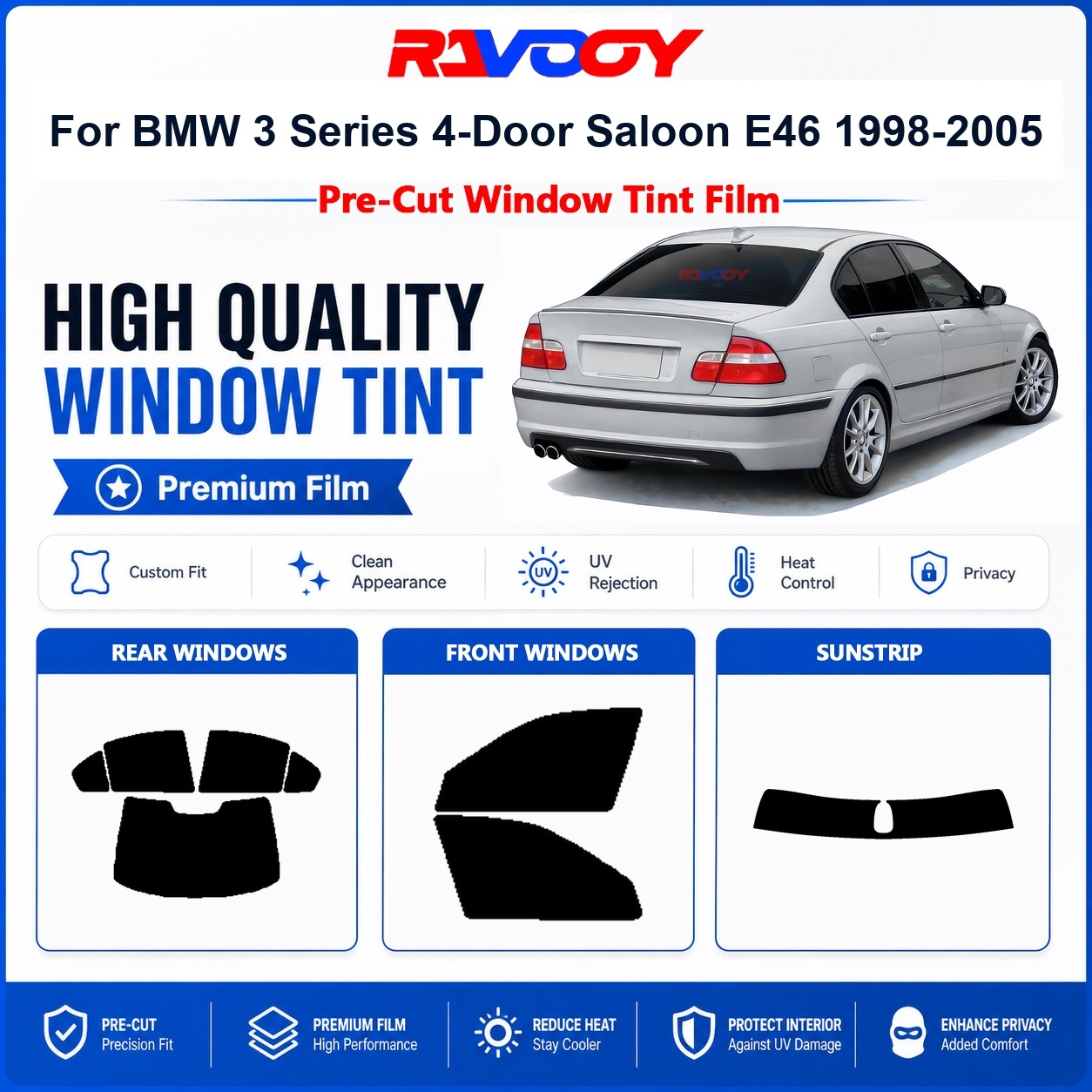 Premium Pre-Cut Window Tint Fo - Home Security For Windows 评论和价格