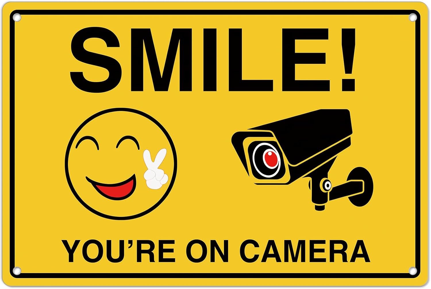 Smile Youre On Camera Signs ;  - Home Security For Apartments 评论和价格