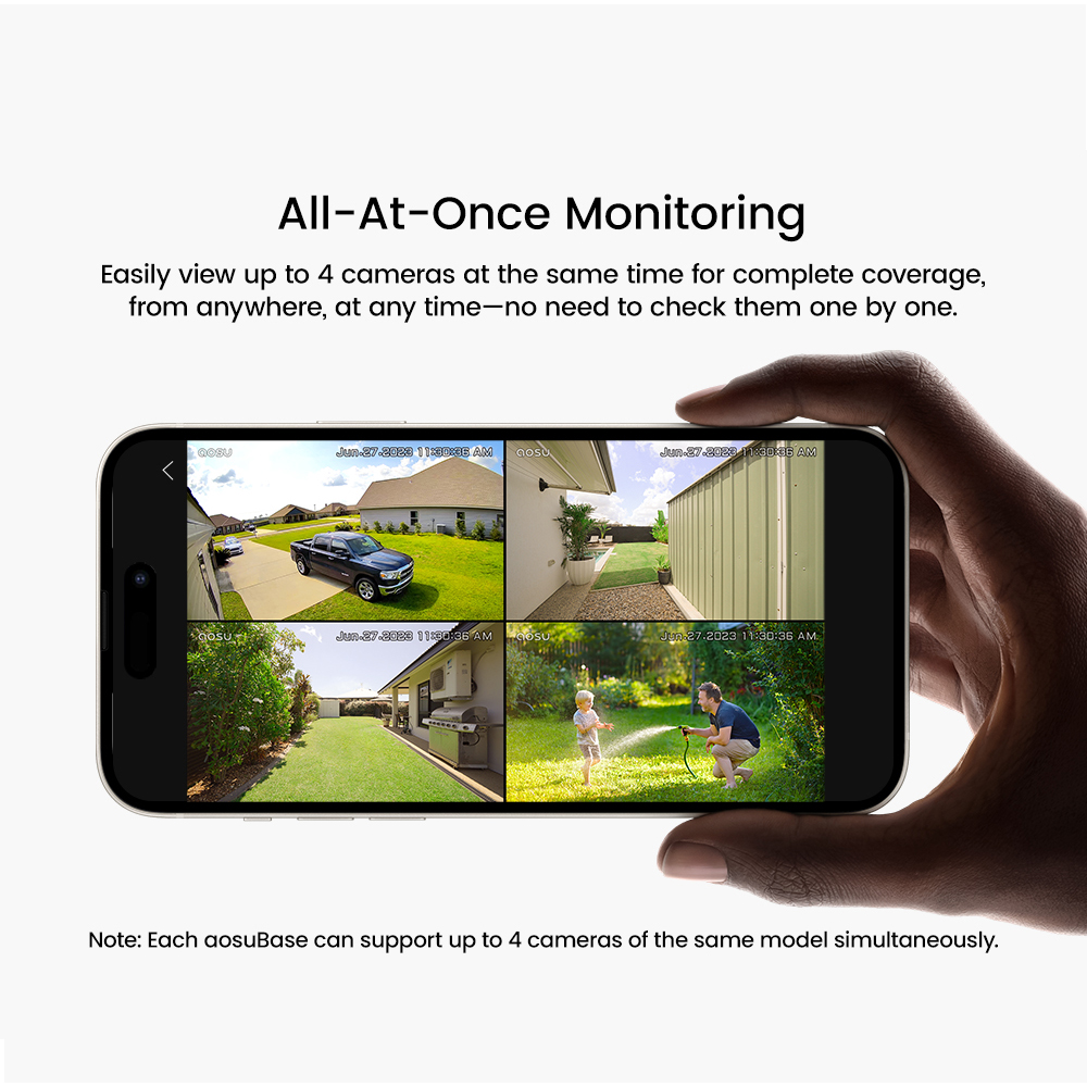 AOSU 5MP Solar Camera System O - Home Security Outdoor Camera System 评论和价格