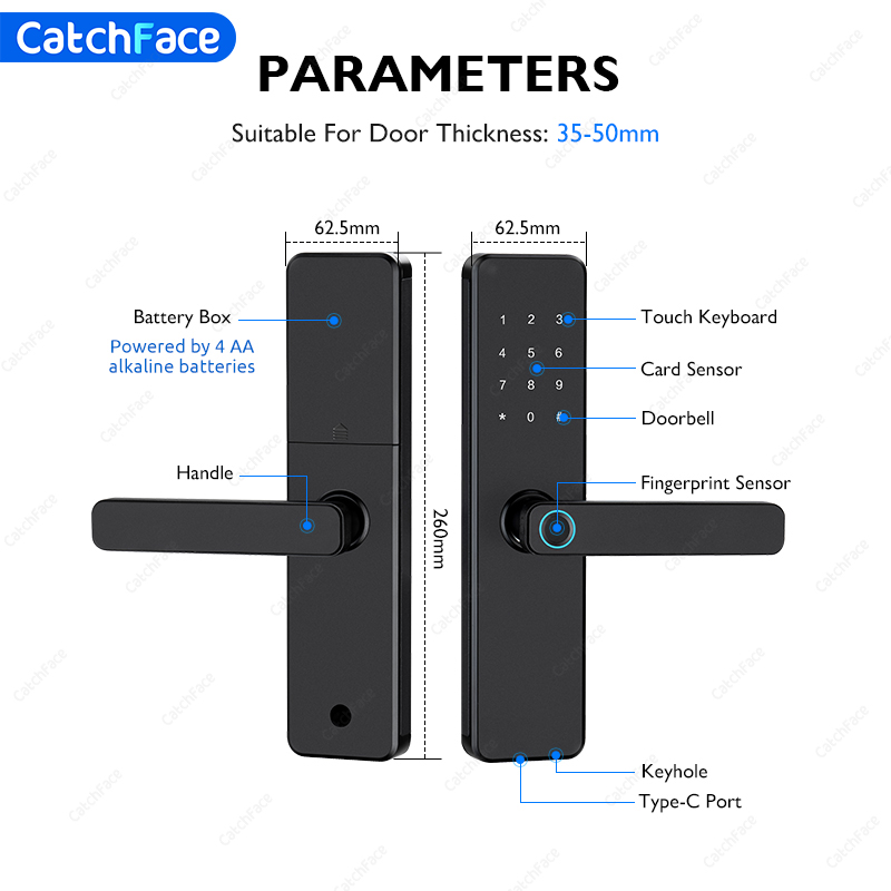 TTLock Fingerprint Smart Door  - Home Security Essential 评论和价格