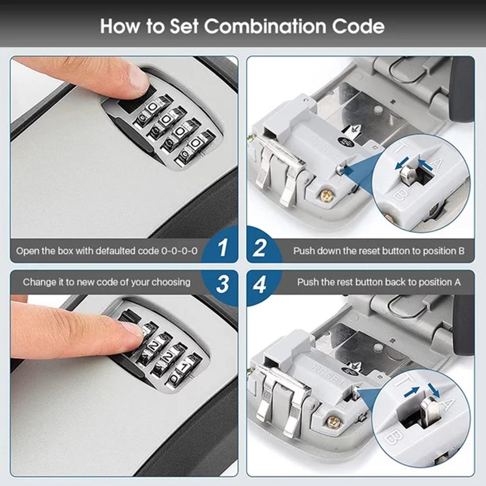 Wall-Mounted Key Storage Box P - Safe Box Digital 评论和价格
