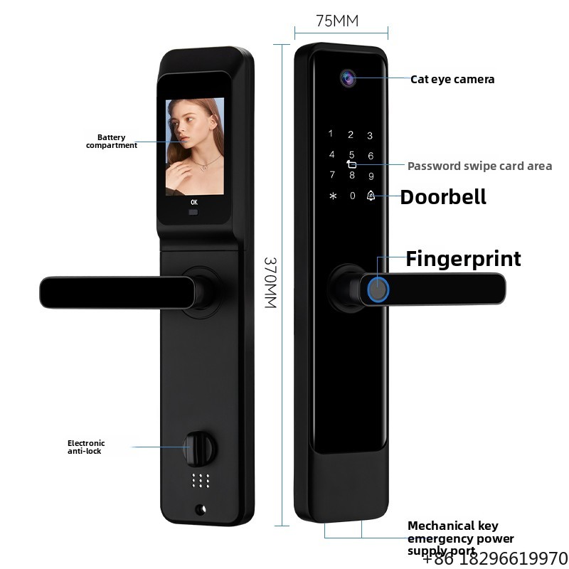 Fingerprint Smart Lock IC Card - Home Security For Apartments 评论和价格