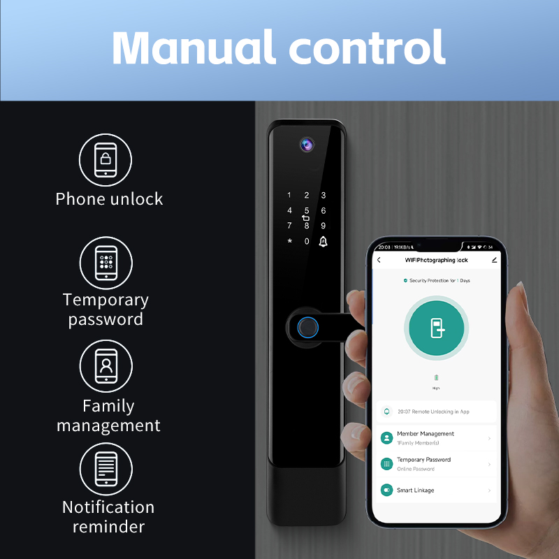 Fingerprint Smart Lock IC Card - Home Security For Apartments 评论和价格