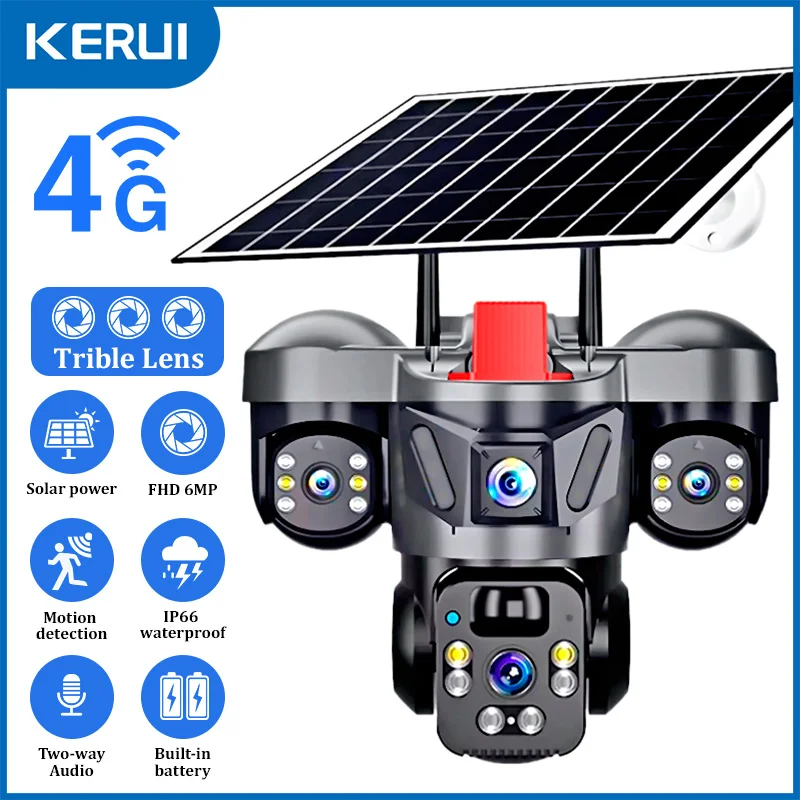 KERUI V380 Pro Outdoor PTZ 6MP - Home Security For Apartments 评论和价格