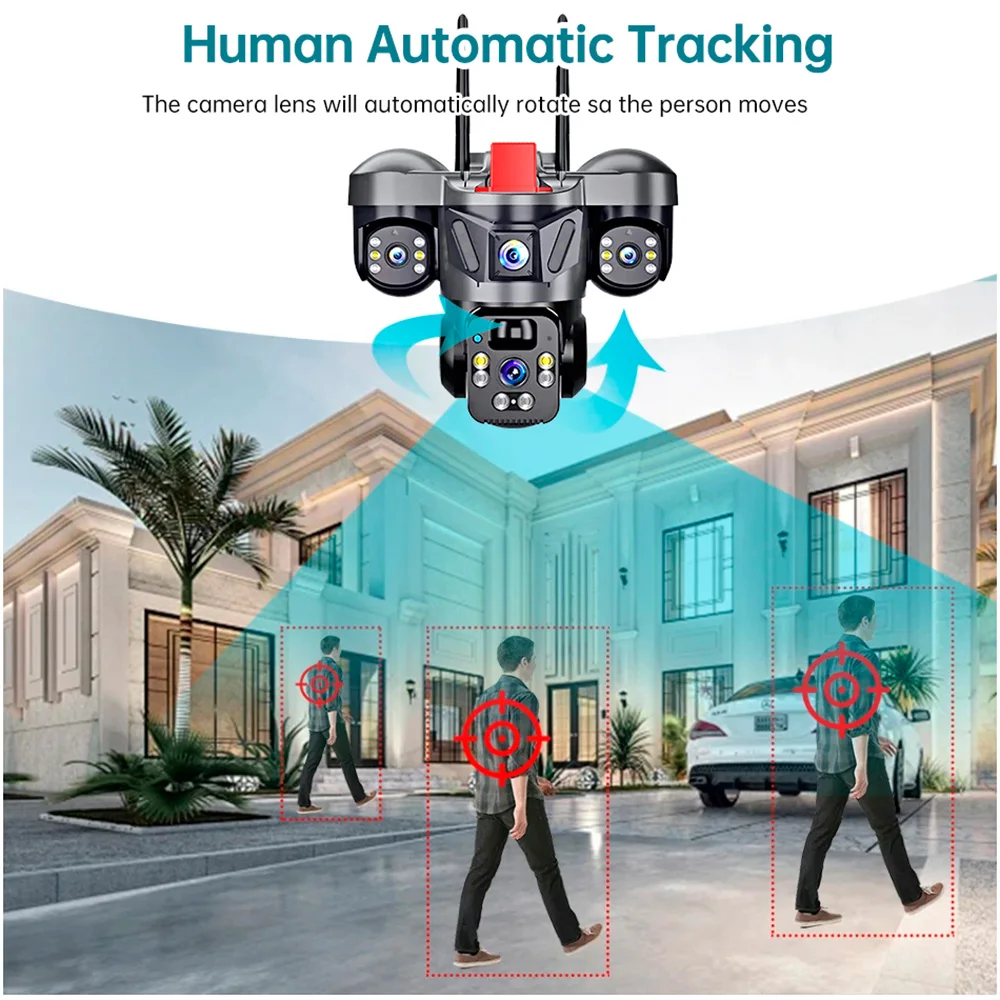 KERUI V380 Pro Outdoor PTZ 6MP - Home Security For Apartments 评论和价格