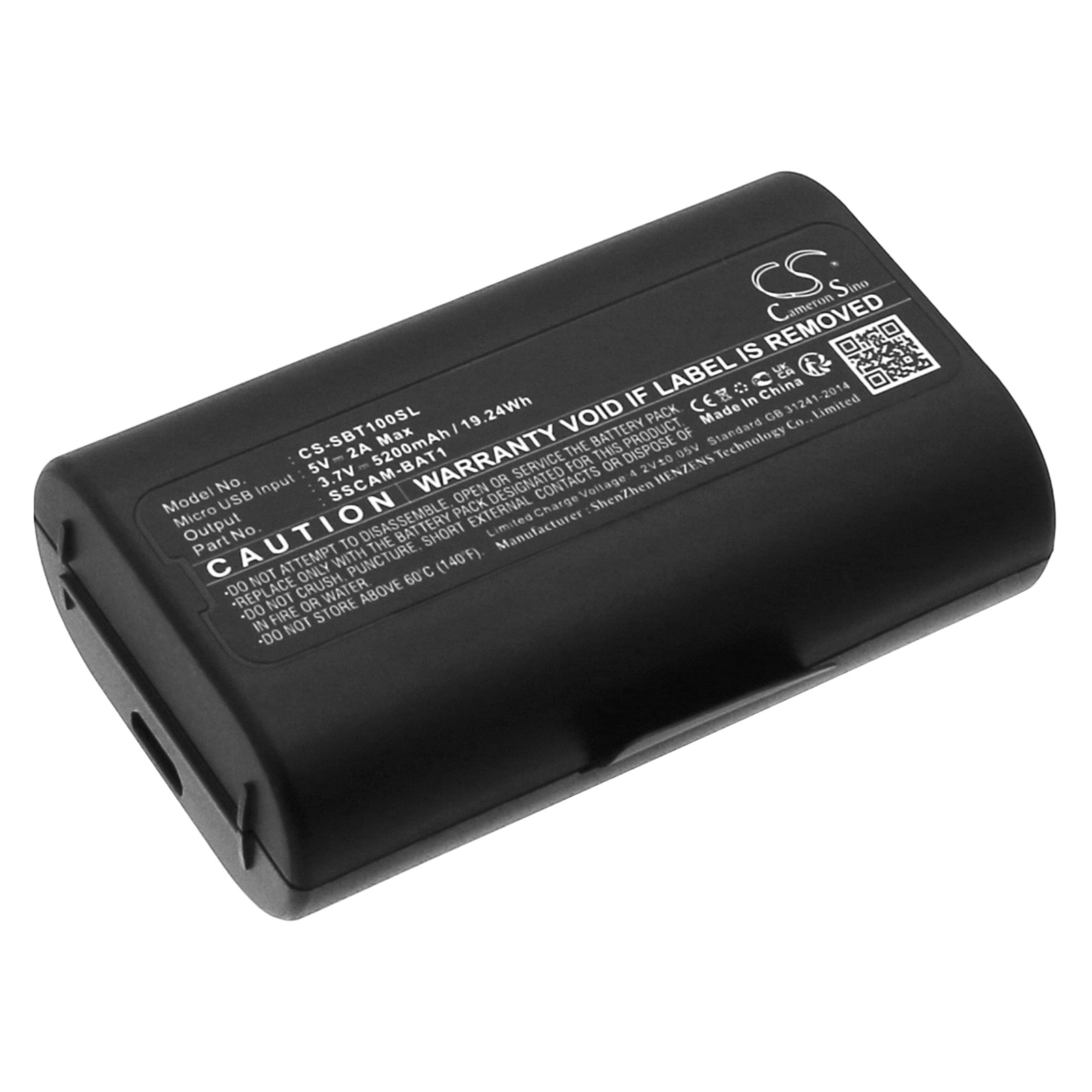 Cameron Sino 3.7V 5200mAh Repl - Home Security Battery Replacement 评论和价格