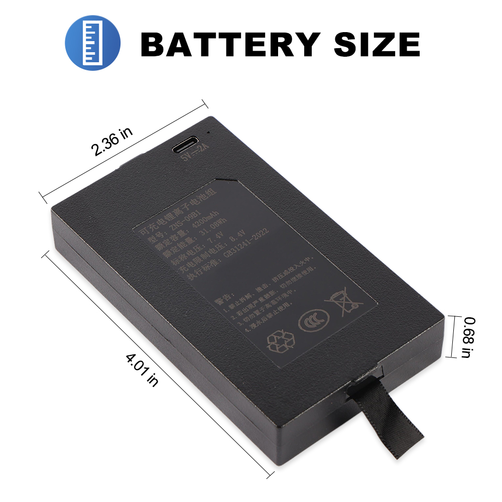 ZNS-09B1 4200mAh C+C- P-P+ Rep - Home Security Battery Replacement 评论和价格