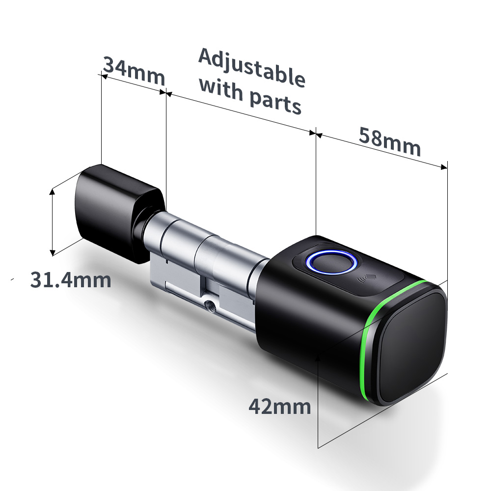 Smart Cylinder Lock Tuya 60-90 - Home Security Essential 评论和价格
