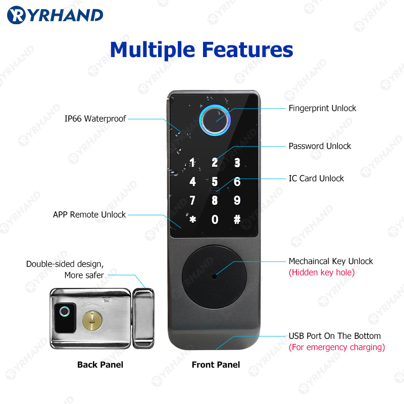Tuya Smart lock Waterproof Wif - Home Security Essential 评论和价格