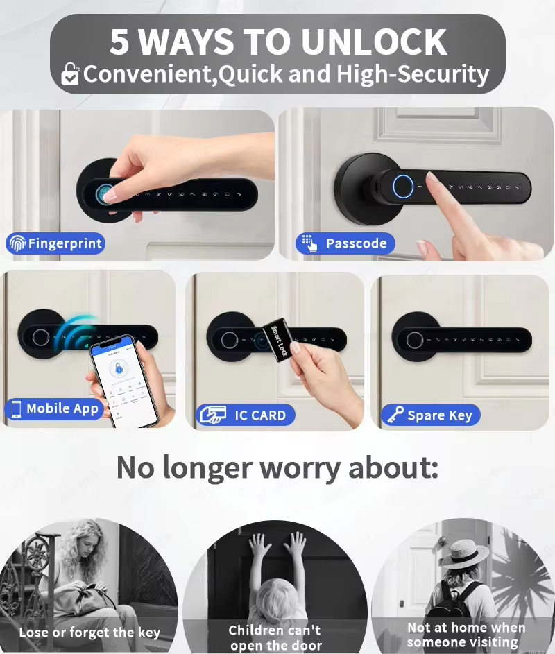 TTLock Smart Digital Door Lock - Home Security For Apartments 评论和价格