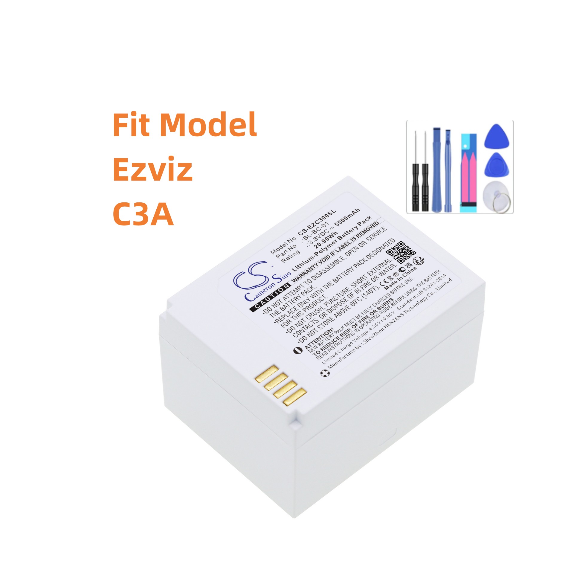 Replacement Battery For Ezviz: - Home Security Battery Replacement 评论和价格