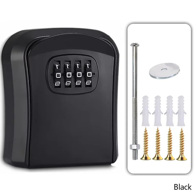 Wall Mount Key Lock Box 4 Digi - Safe Box Digital 评论和价格