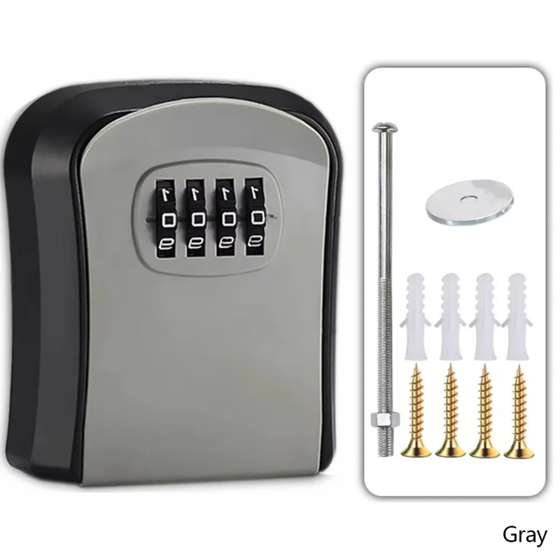 Wall Mount Key Lock Box 4 Digi - Safe Box Digital 评论和价格